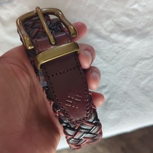 Columbia Man's Braided Two Toned Leather Belt
